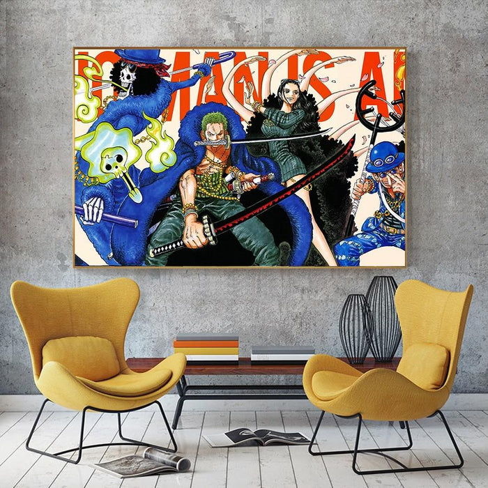 One Piece wall art painting. - Adilsons