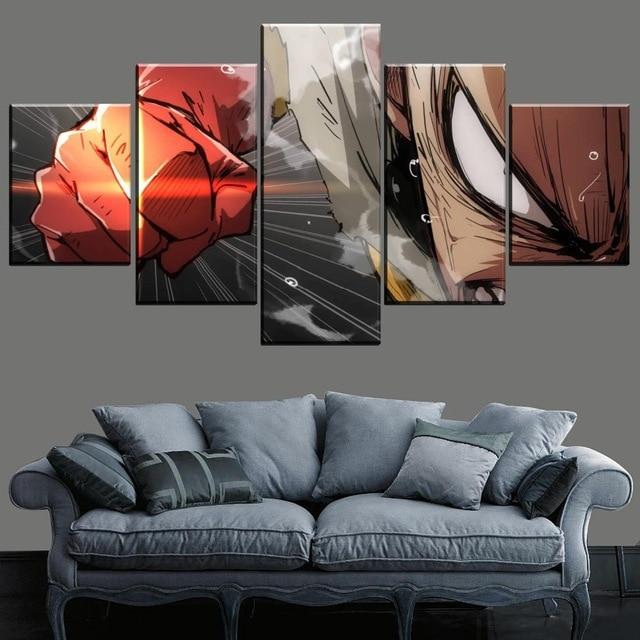 One Punch Man wall art canvas pictures. - Adilsons