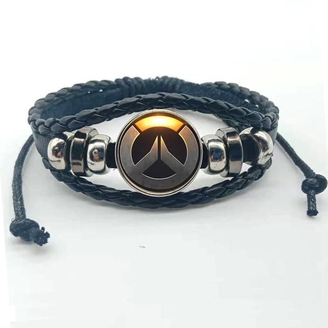 Overwatch logo glass hand bracelet. - Adilsons