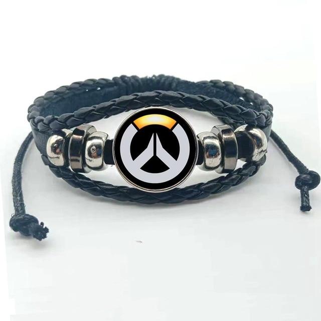 Overwatch logo glass hand bracelet. - Adilsons
