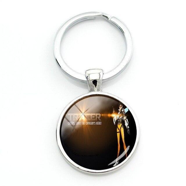 Overwatch stylish glass keychain. - Adilsons
