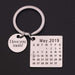 Personalized Calendar Keychain - Adilsons