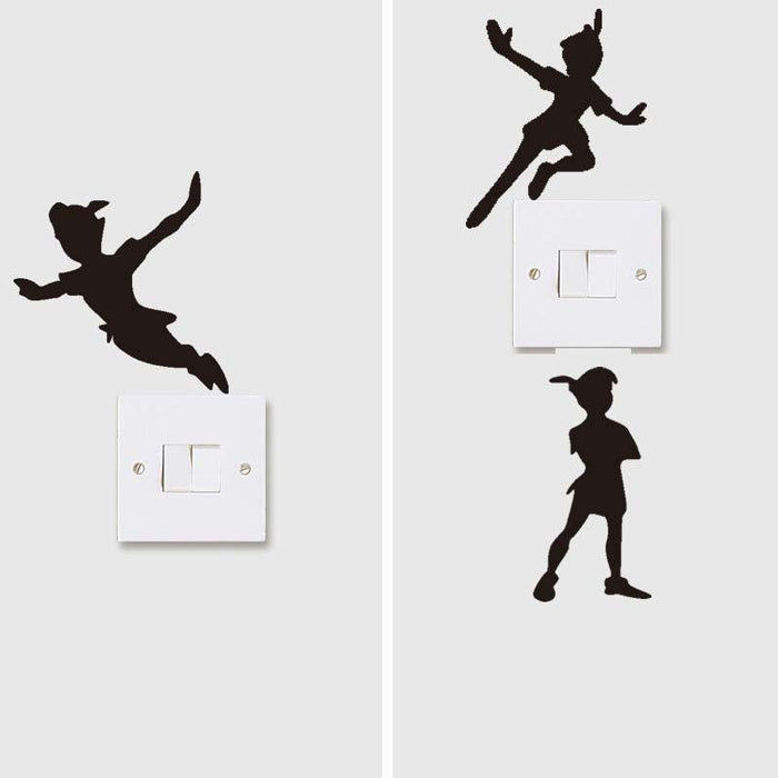 Peter Pan vinyl kids stickers for room. - Adilsons