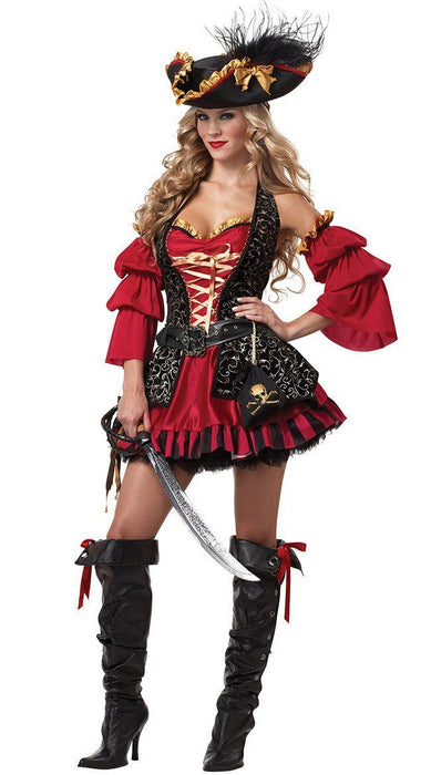 Pirate Of The Caribbean stylish women costume. - Adilsons