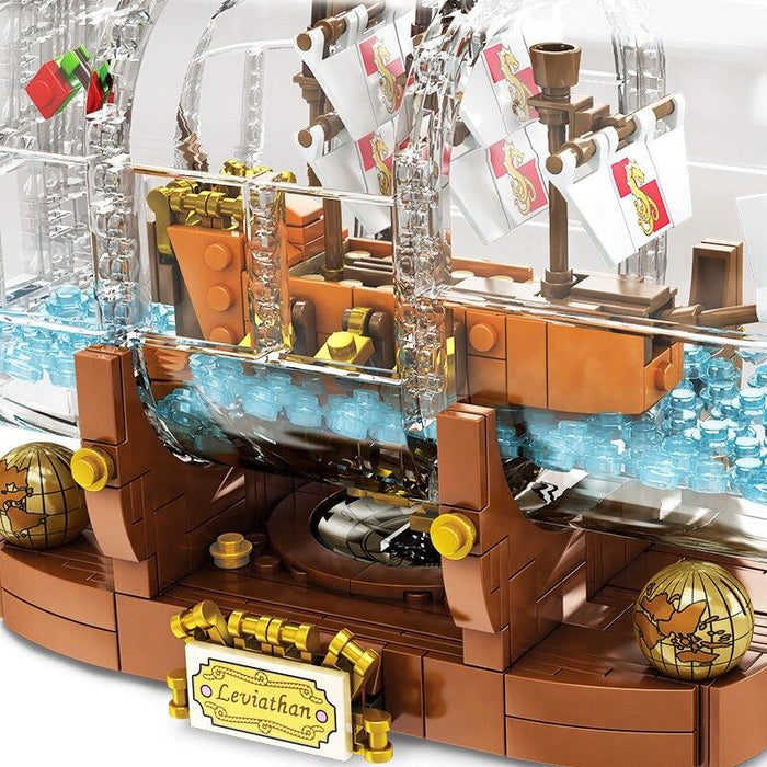 Pirates of Carribean ship in a bottle. - Adilsons