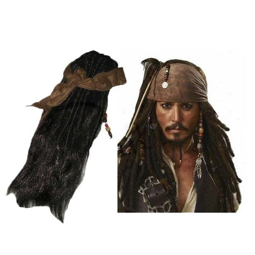 Pirates Of The Caribbean Jack Sparrow adult wigs. - Adilsons