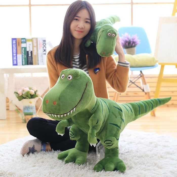 Plush dinosaurs are soft and cuddly. - Adilsons