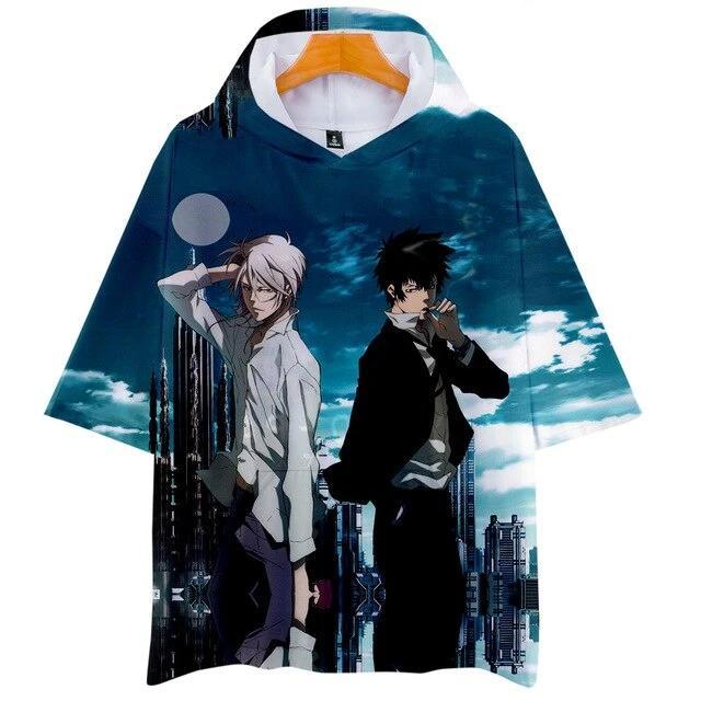 Psycho Pass 3D printing fashion T-shirt. - Adilsons