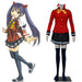 Red stylish and high-quality suit Wendy Marvell top, skirt, tie. - Adilsons