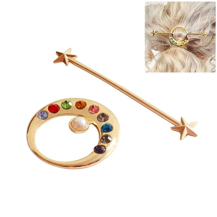 Sailor Moon star moon hairpins. - Adilsons