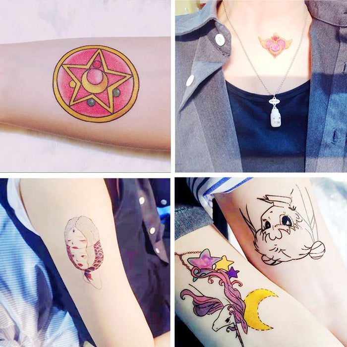 Sailor Moon tattoo sticker 50pcs. - Adilsons