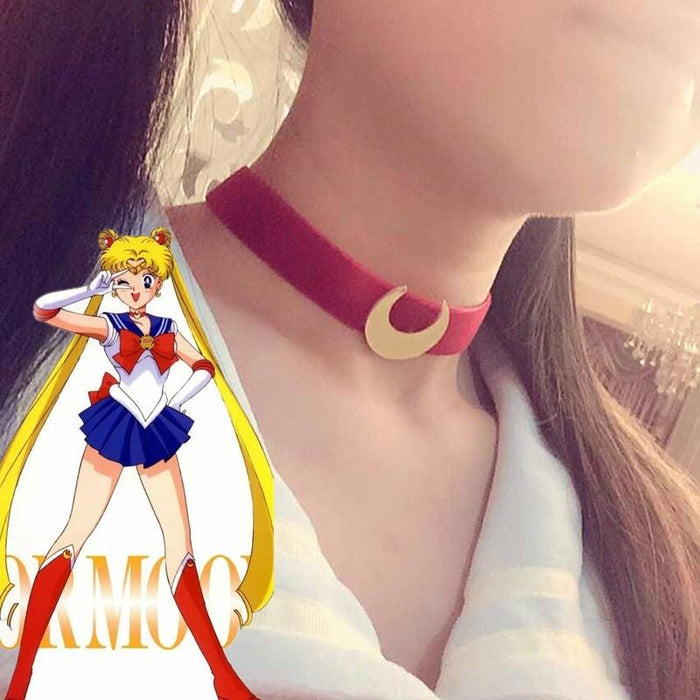 Sailor Moon velvet belt choker. - Adilsons