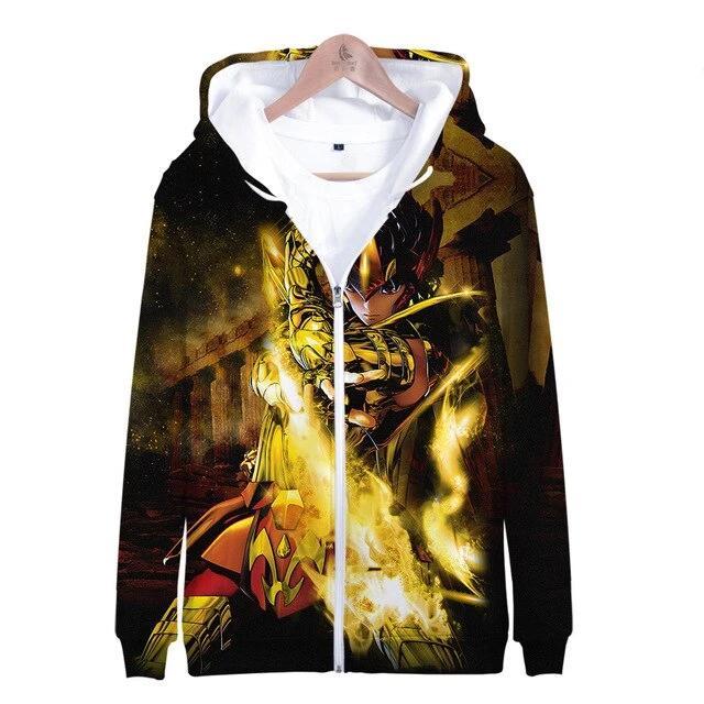 Saint Seiya anime hoodies with zipper. - Adilsons