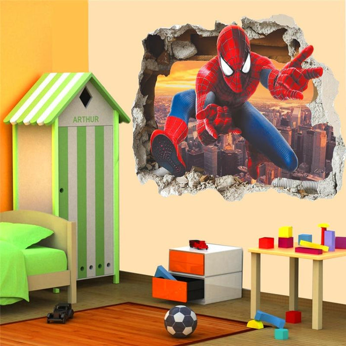 Spiderman 3d effect wall stickers. - Adilsons
