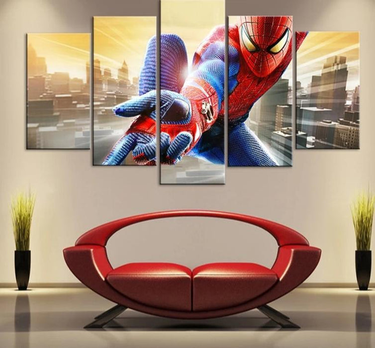 Spiderman modern home decor pictures 5 pieces. - Adilsons