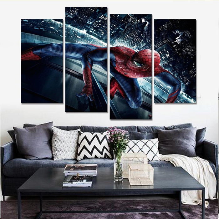 Spiderman wall decor pictures 4 piece. - Adilsons