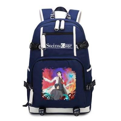 Steins Gate anime nylon backpack. - Adilsons