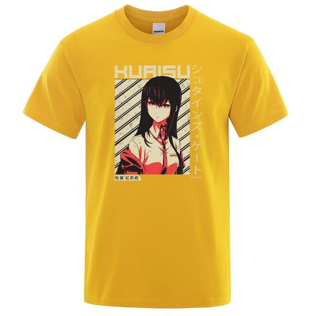 Steins Gate Makise Kurisu summer short T-Shirt. - Adilsons