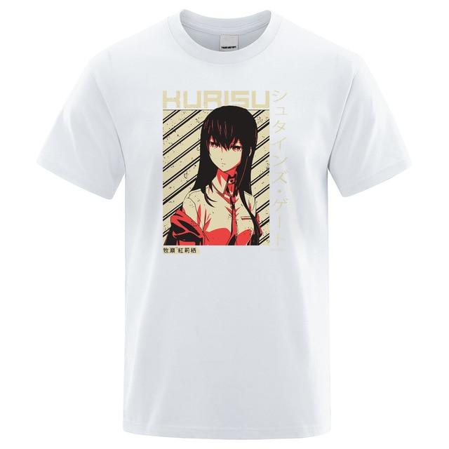 Steins Gate Makise Kurisu summer short T-Shirt. - Adilsons