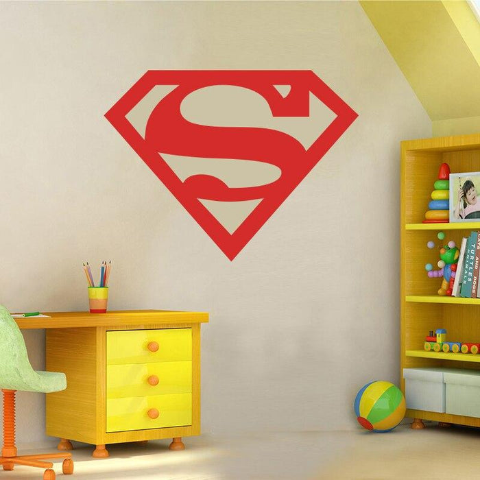Superman 3D logo wall sticker. - Adilsons
