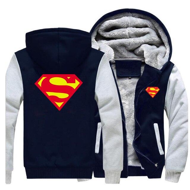 Superman fleece warm jacket. - Adilsons