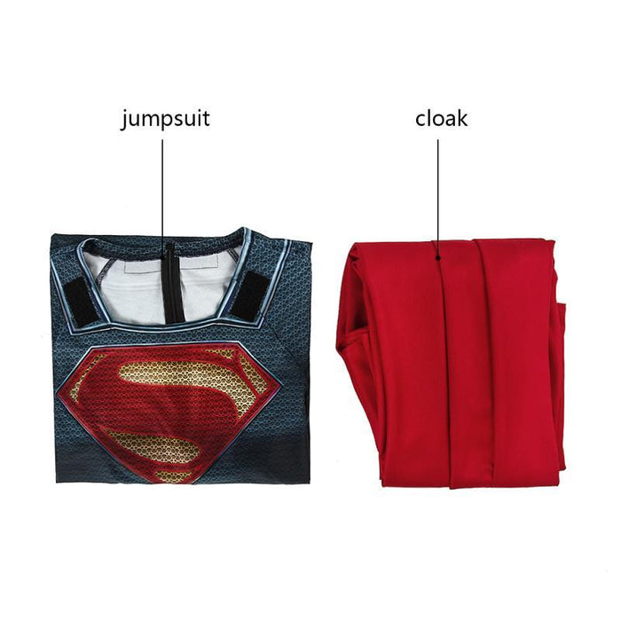 Superman jumpsuit cloak costume. - Adilsons