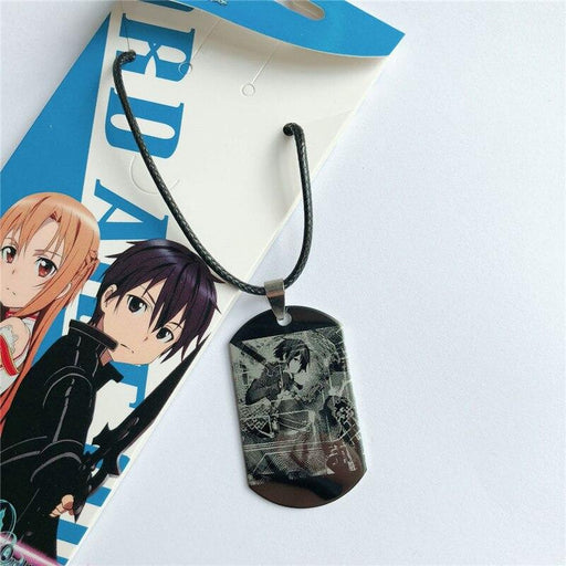 Sword Art Online anime necklace keychain stainless steel. - Adilsons