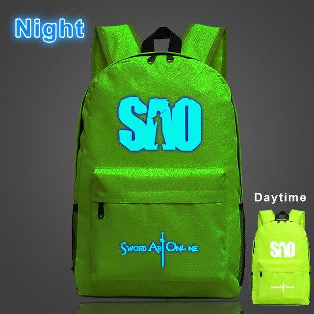 Sword Art Online luminous backpack. - Adilsons