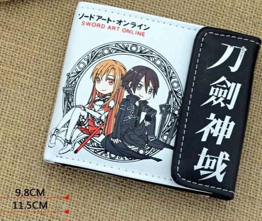 Sword Art Online wallet with button. - Adilsons