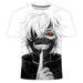 Tokyo Ghoul Anime 3D casual T-shirt. - Adilsons