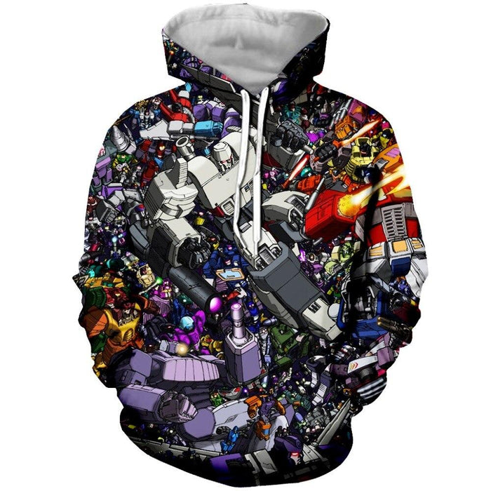 Transformers 3d printed hoodies/sweatshirt. - Adilsons
