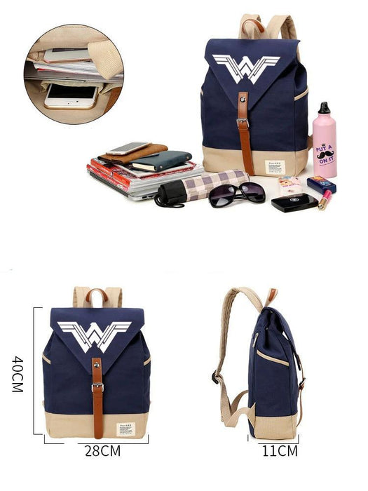 Wonder Woman casual backpack. - Adilsons