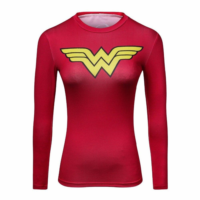 Wonder Woman long sleeve 3D print shirts. - Adilsons